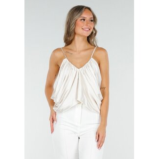 Satin Top Creme