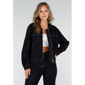 Redial Jeans Jeansjacke mit Reissverschluss