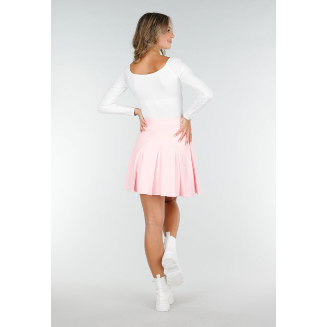 Weißes drapiertes Top mit Revers und Stretch