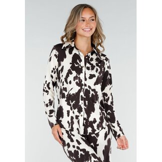 Bluse mit Kuhmuster