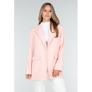 Hellrosa Oversized-Blazer