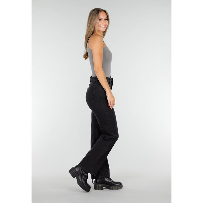 Grauer Stretch-Bodysuit mit hohem Halsausschnitt und String-Rückseite
