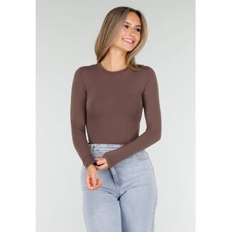 Skins Brauner Stretch-Bodysuit