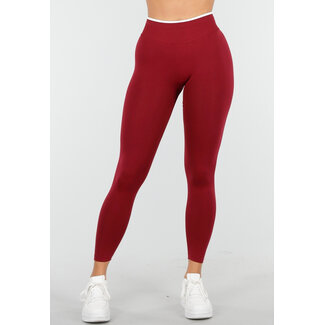 Bordeaux Stretch-Sportleggings
