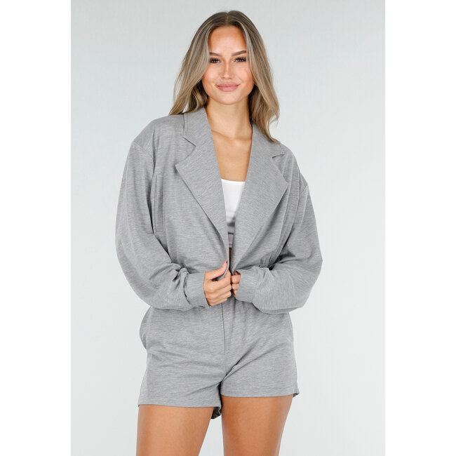 Graues 2-teiliges Set mit elastischem Bund