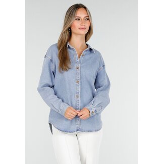 Redial Jeans Hellblaue Jeansbluse