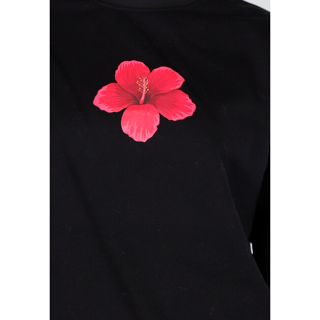 Langärmeliger Pullover in Schwarz mit Stretchanteil