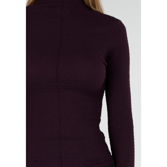 Lila Coltop mit langen Ärmeln und Stretch