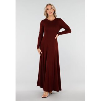 Maxikleid in Bordeaux