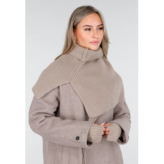 Strick-Schal Beige