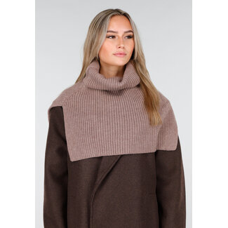 Strick-Schal Taupe