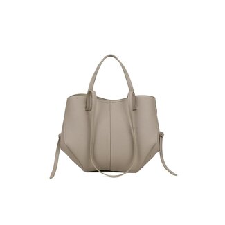 Beige Handtasche mit Henkeln