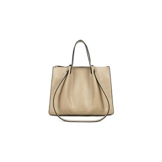 Beige Shopper Tasche mit Henkeln
