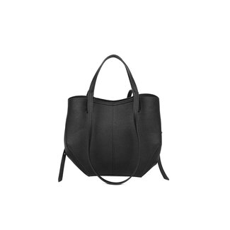 Schwarze Handtasche mit Henkeln