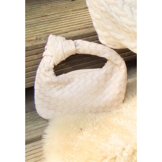 Off White Gewebte Umhängetasche