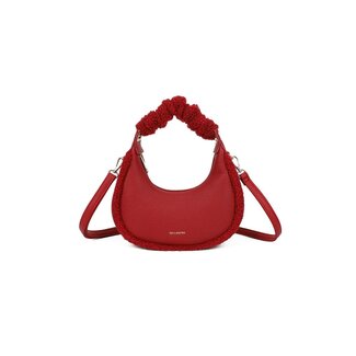 Rote Teddy-Look-Handtasche