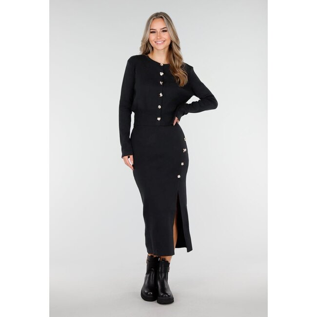 Schwarzes Strick-Set