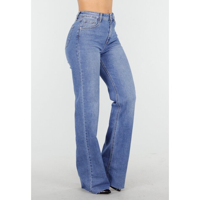 Blaue Tall Straight Leg Stretch Jeans mit geradem Bein