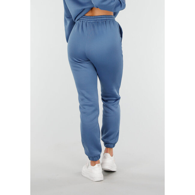 Blauer Jogginganzug mit Kapuze und Kordelzug