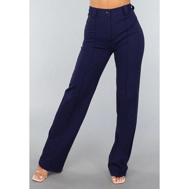 Straight Leg Bruine Pantalon - Copy
