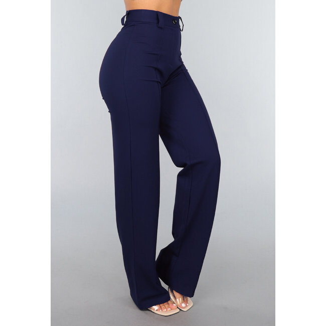 Straight Leg Bruine Pantalon - Copy