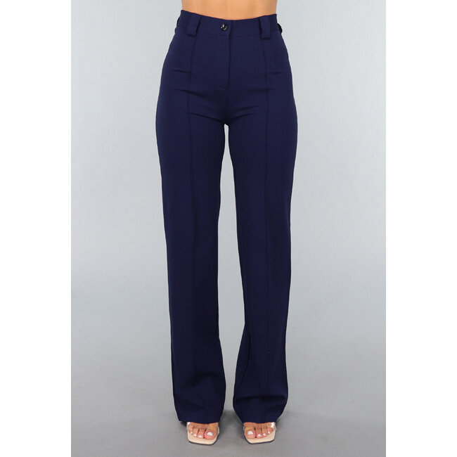 Straight Leg Bruine Pantalon - Copy