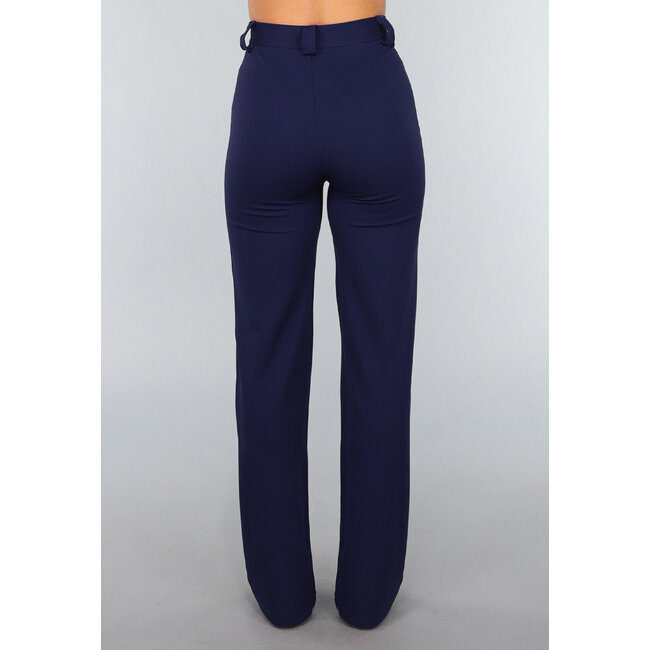 Straight Leg Bruine Pantalon - Copy