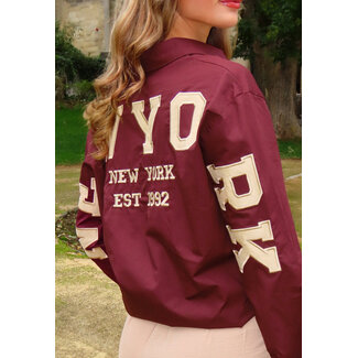 Bordeaux Bluse New York