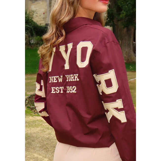 Bordeaux Bluse New York