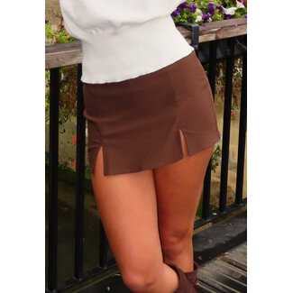 Skort Braun mit Stretch
