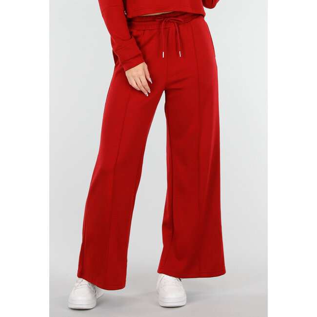 Bordeauxrote Lounge-Hose