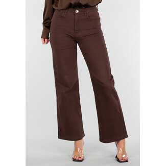High Waist Jeans Braun