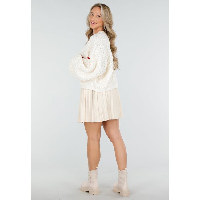 Beige Stiefeletten mit Schnalle und Profilsohle im Chunky-Look