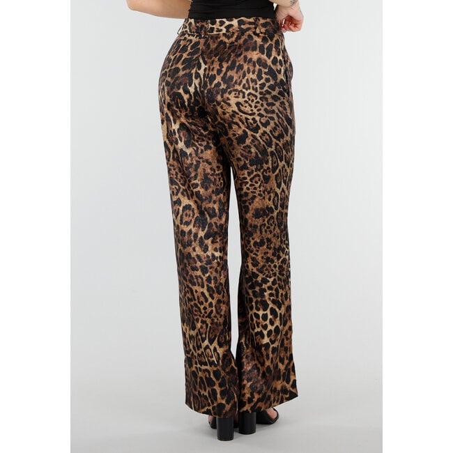 Zweiteiliges Set mit Blazer und Hose im Leopardenmuster