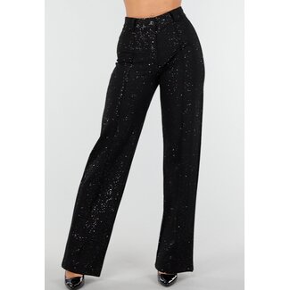 Tall Schwarze Hose mit Glitzer