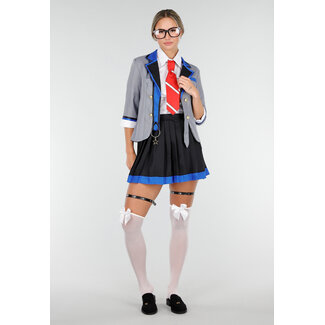 Graues Schuluniformkostüm