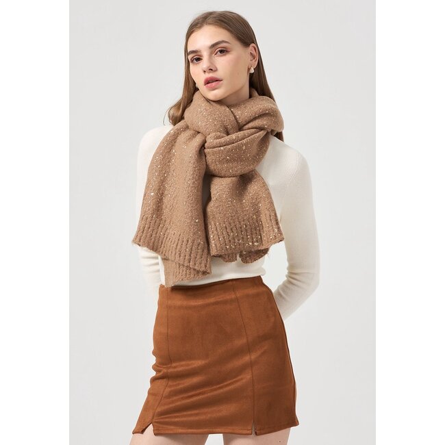 Schal mit goldenen Glinsterdetails
