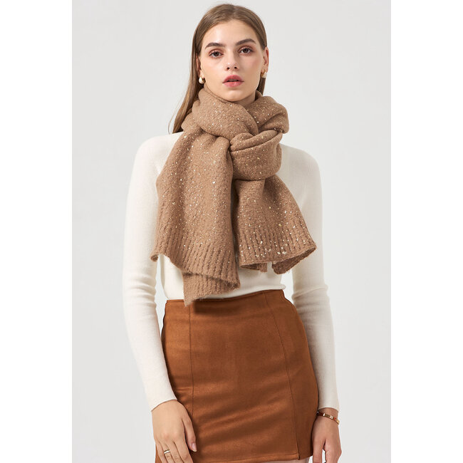 Schal mit goldenen Glinsterdetails