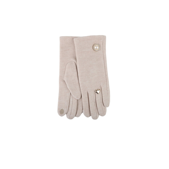 Weiche Handschuhe mit goldenen Details