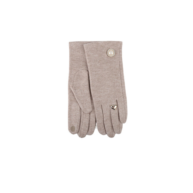 Weiche Handschuhe mit goldenen Details