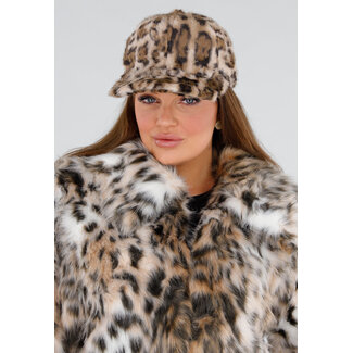 Kunstfell-Haustierdecke mit Leopardenmuster
