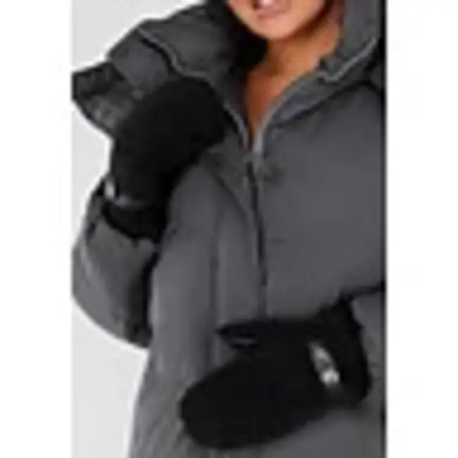 Teddy-Handschuhe mit Leder