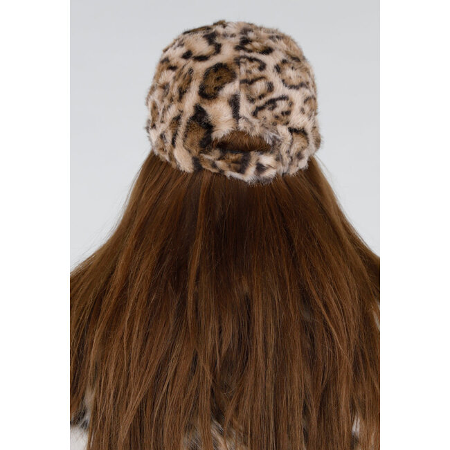 Kunstfell-Haustier mit Leopardenmuster