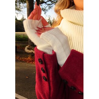 Fingerlose Strickhandschuhe