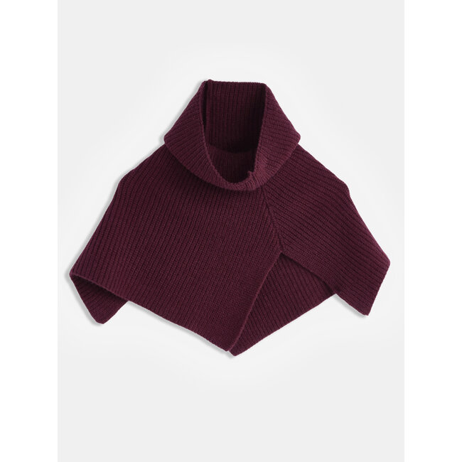 Strick-Schal mit hohem Kragen