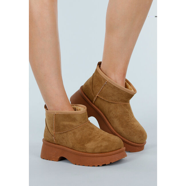 Niedrige Camel-Snowboots