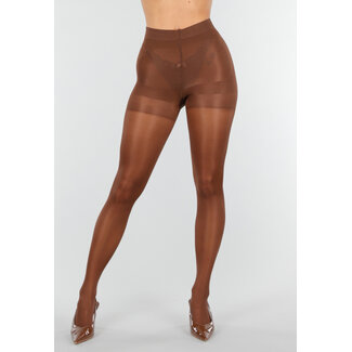 Braune 40 Den Glanzstrumpfhose