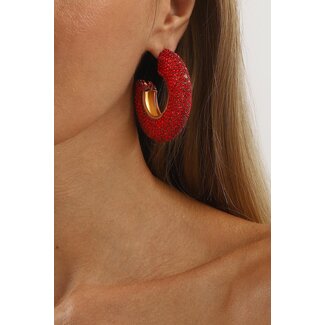 Statement Ohrringe mit Strass