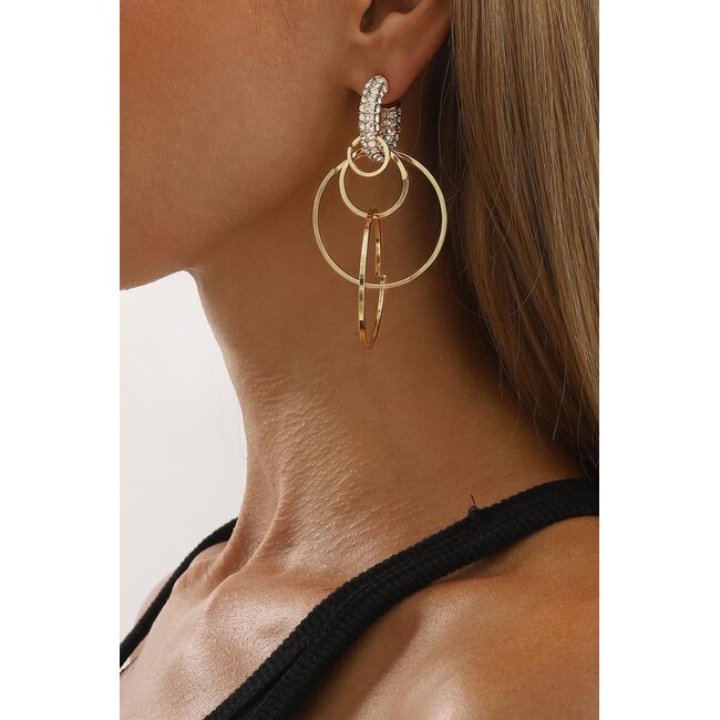 Ohrringe mit Strass-Detail