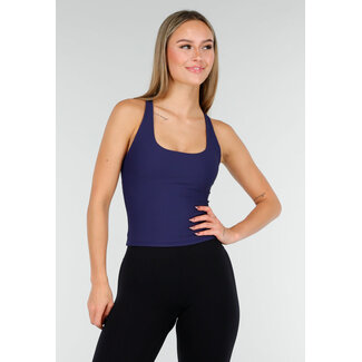 Navy Rib Sporttop